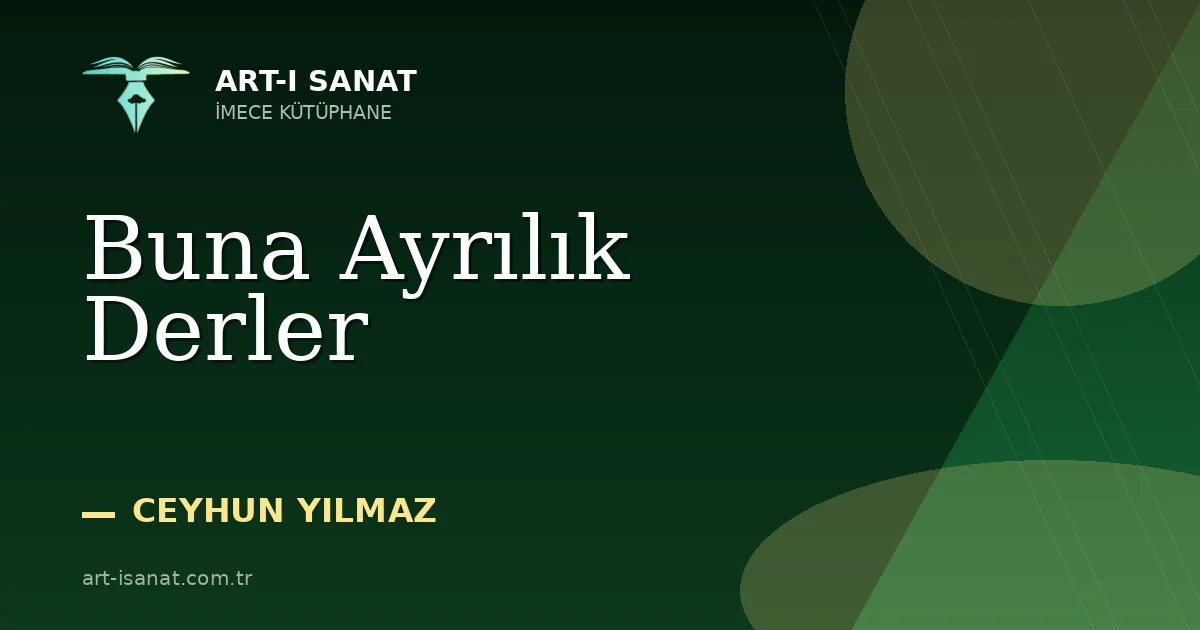 Buna Ayrılık Derler