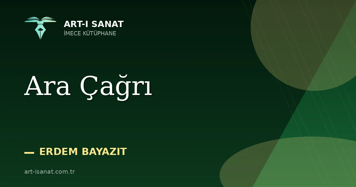Ara Çağrı