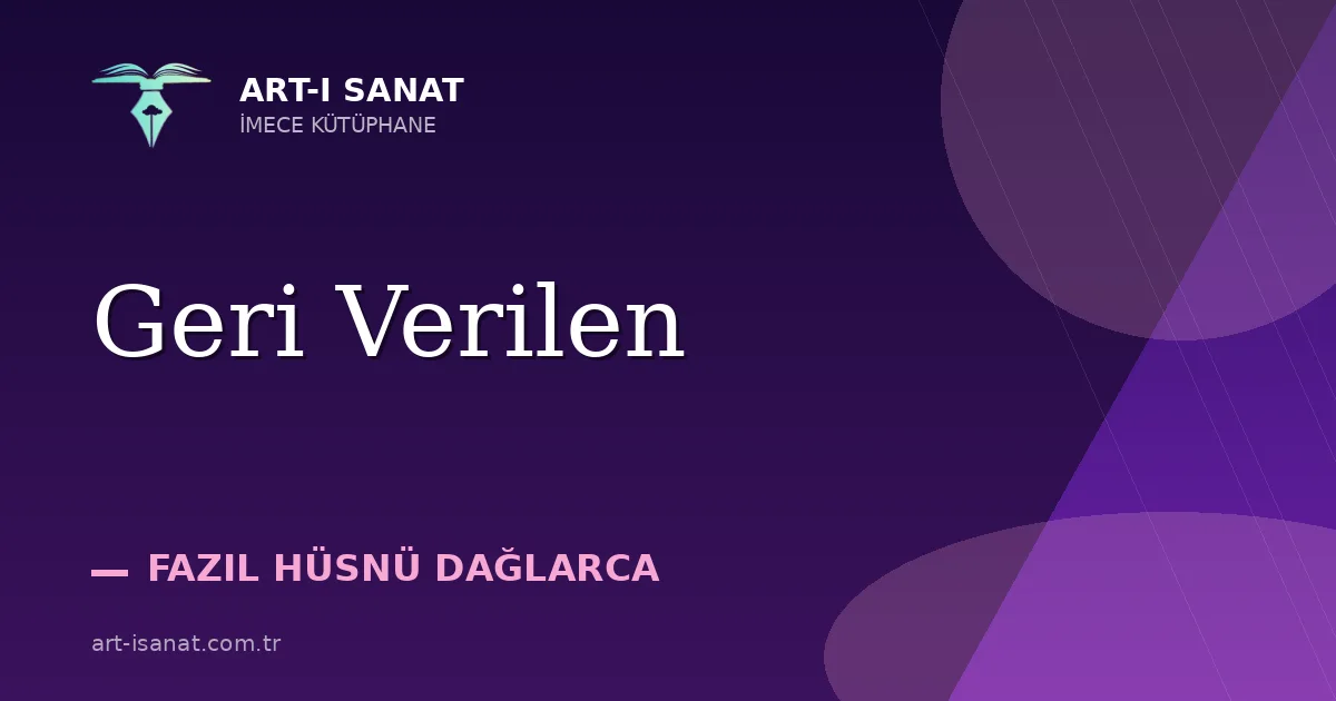 Geri Verilen