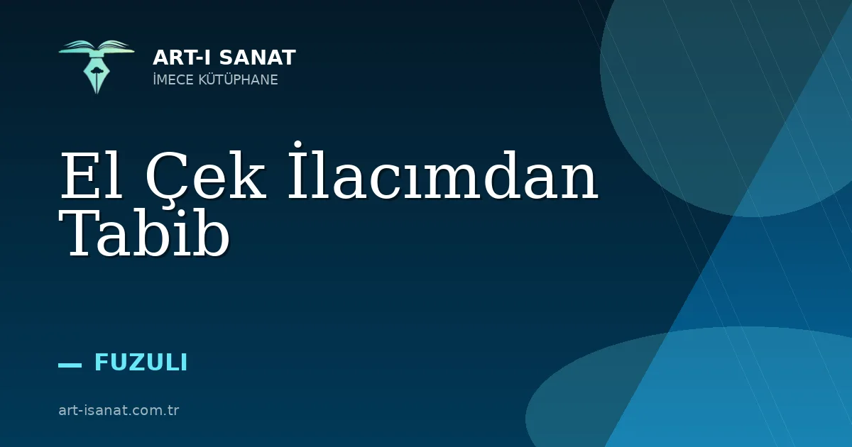 El Çek İlacımdan Tabib
