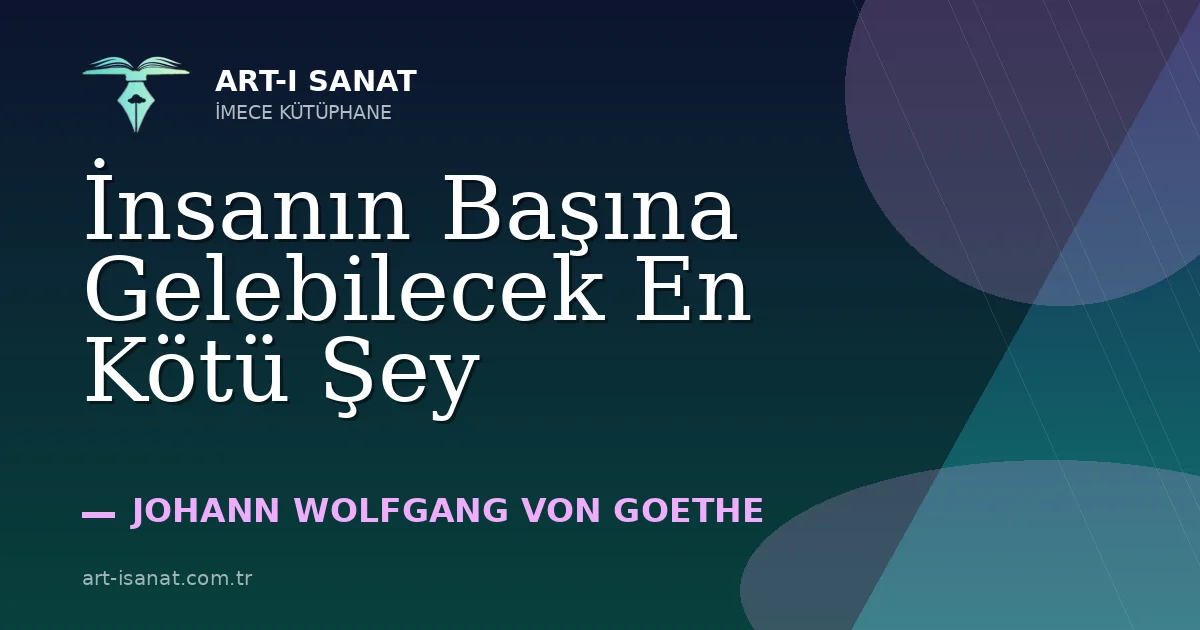 İnsanın Başına Gelebilecek En Kötü Şey