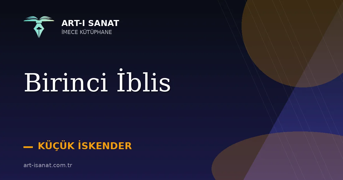 Birinci İblis