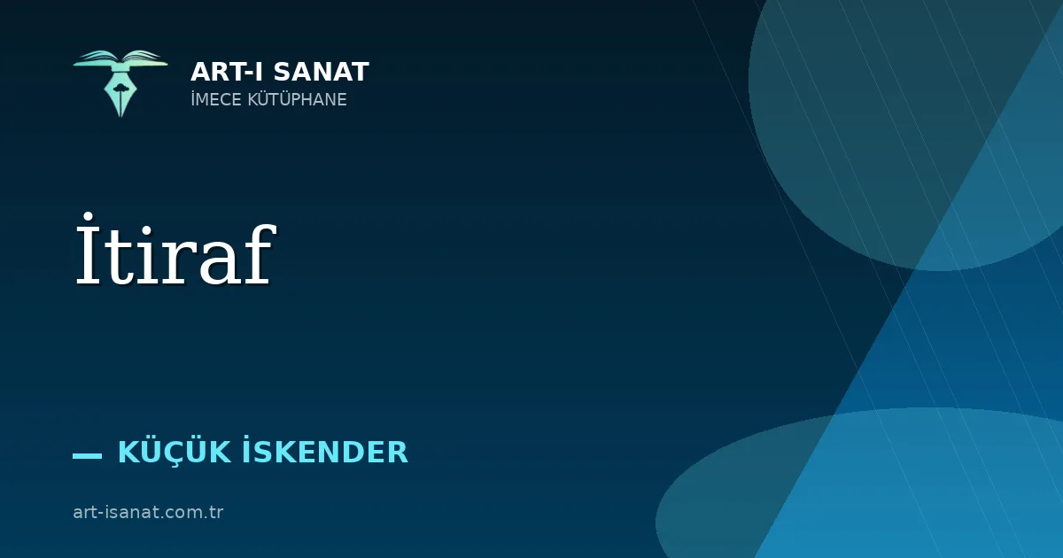 İtiraf
