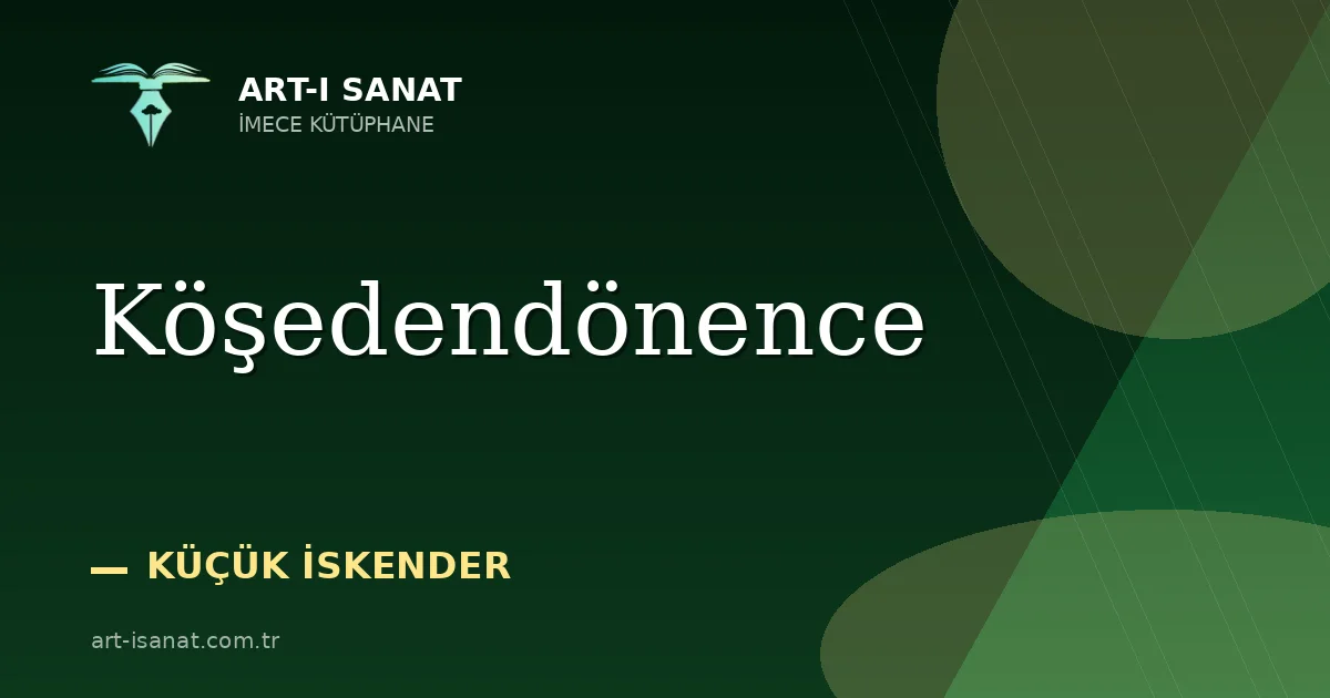 Köşedendönence