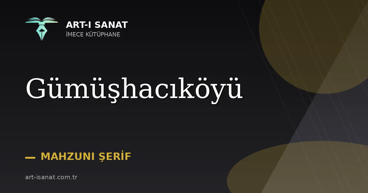 Gümüşhacıköyü