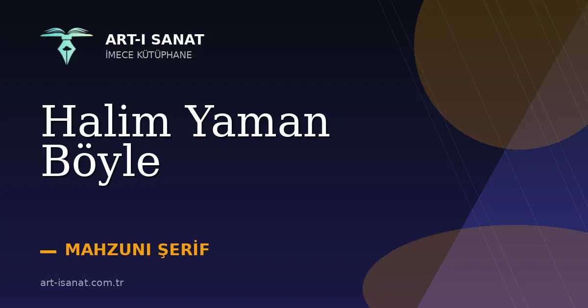 Halim Yaman Böyle