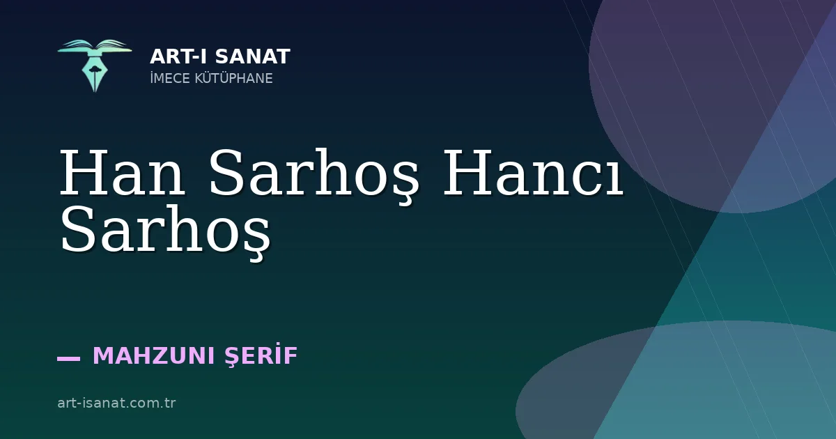 Han Sarhoş Hancı Sarhoş