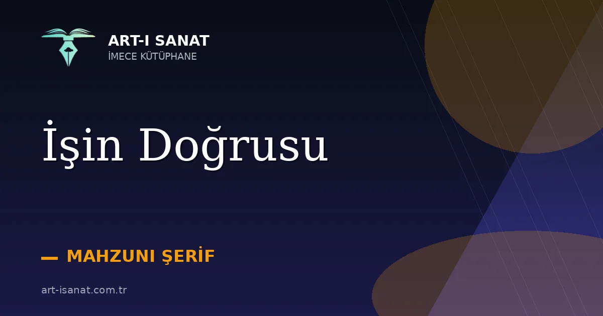 İşin Doğrusu