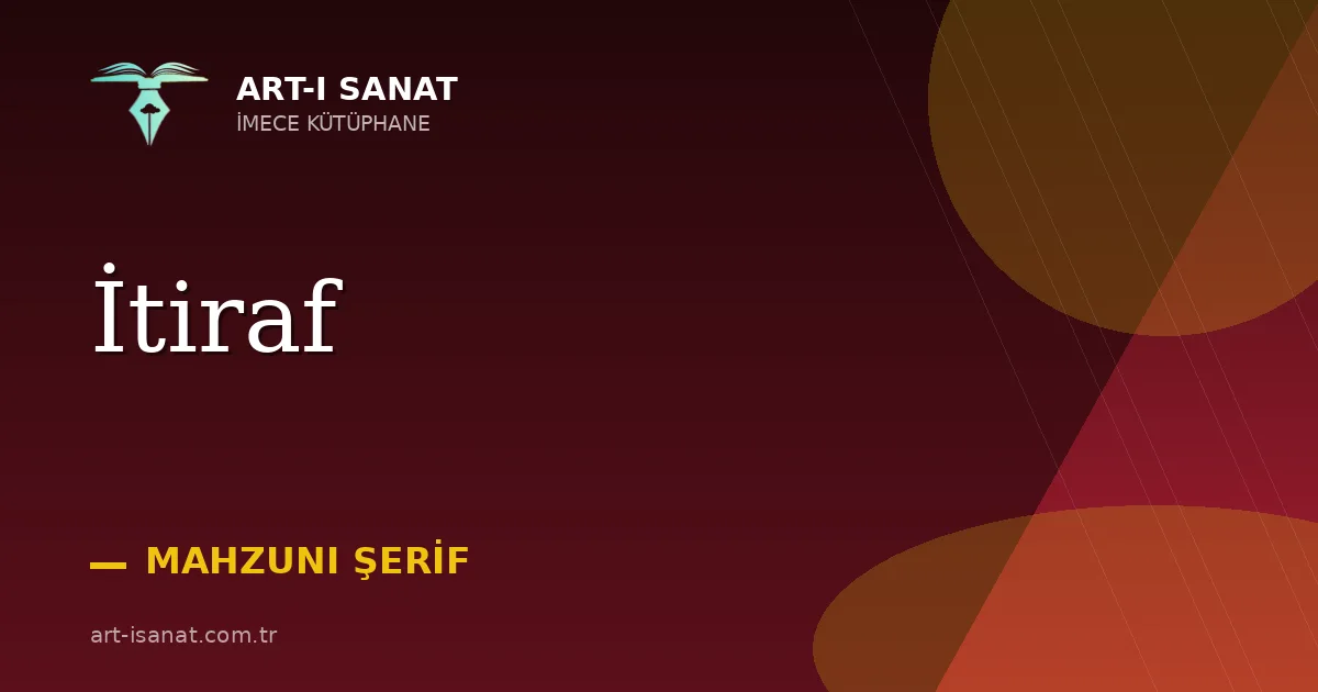 İtiraf