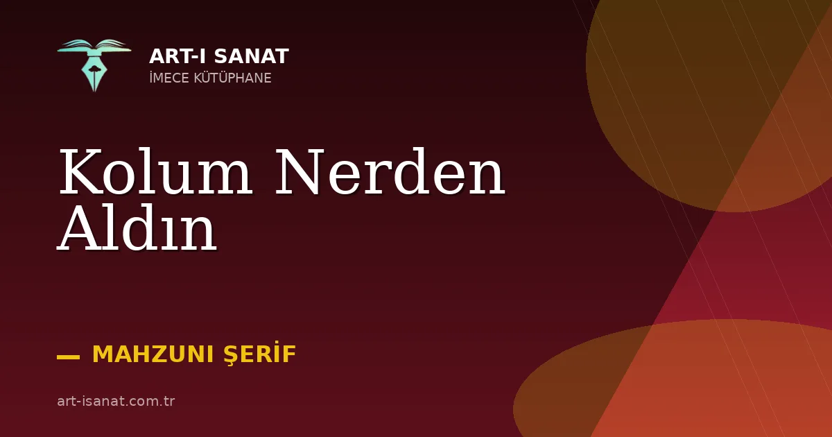 Kolum Nerden Aldın