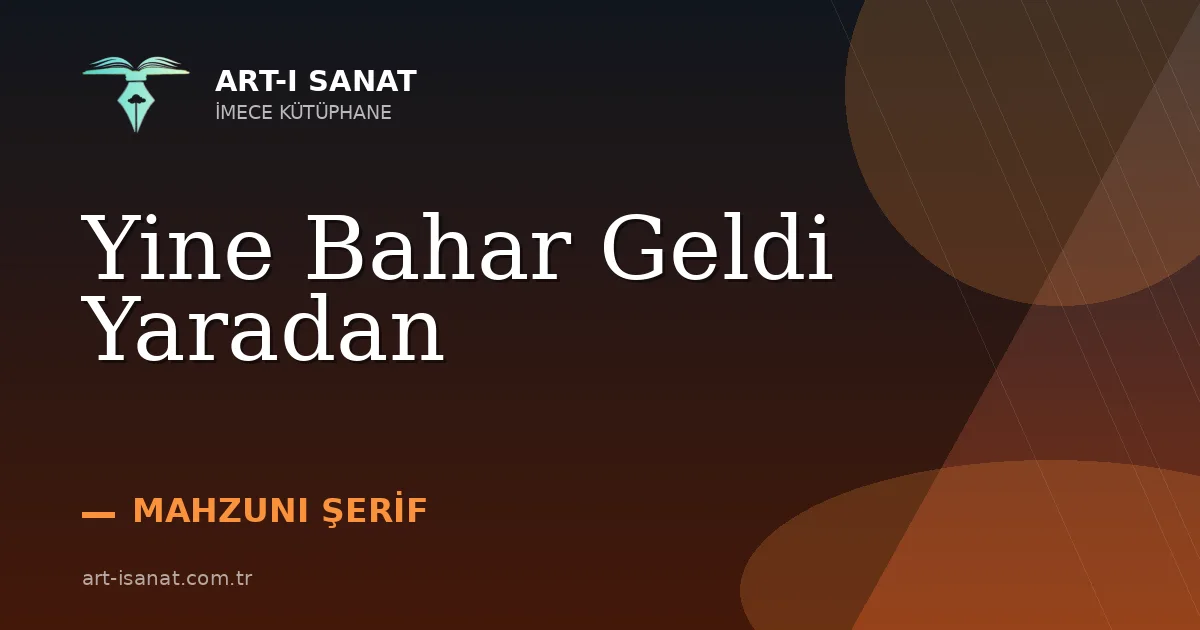 Yine Bahar Geldi Yaradan
