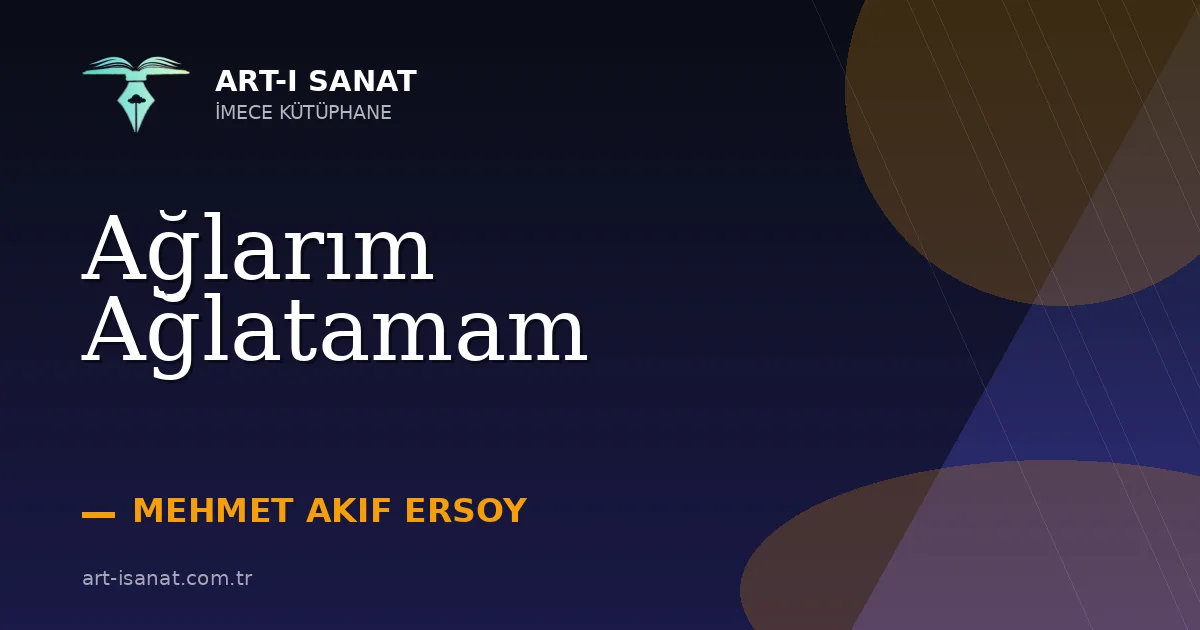 Ağlarım Ağlatamam