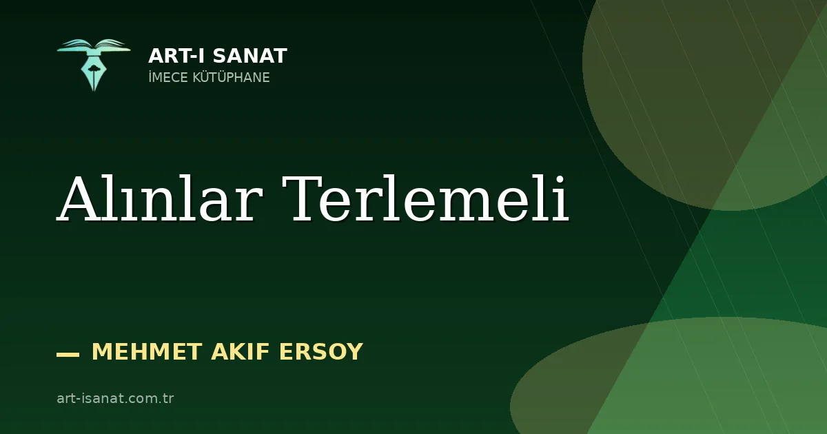Alınlar Terlemeli