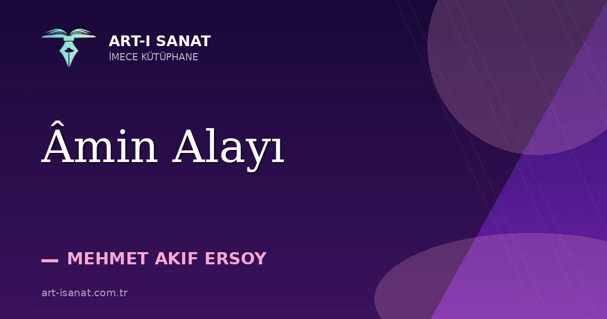 Âmin Alayı