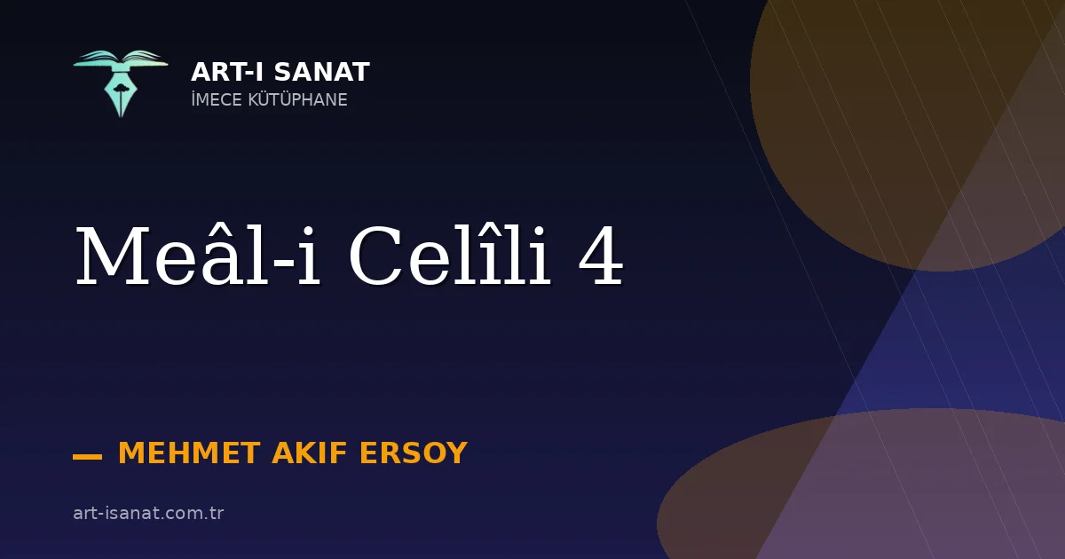 Meâl-i Celîli 4