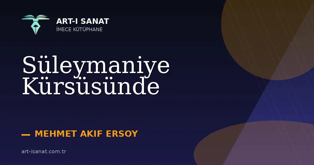 Süleymaniye Kürsüsünde