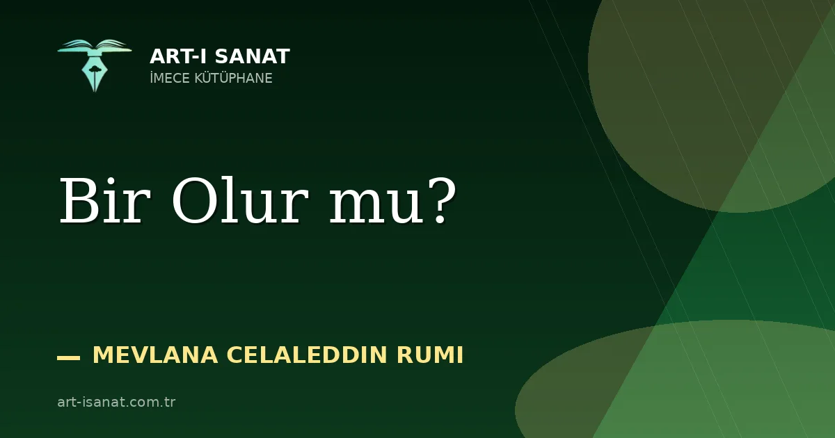 Bir Olur mu?