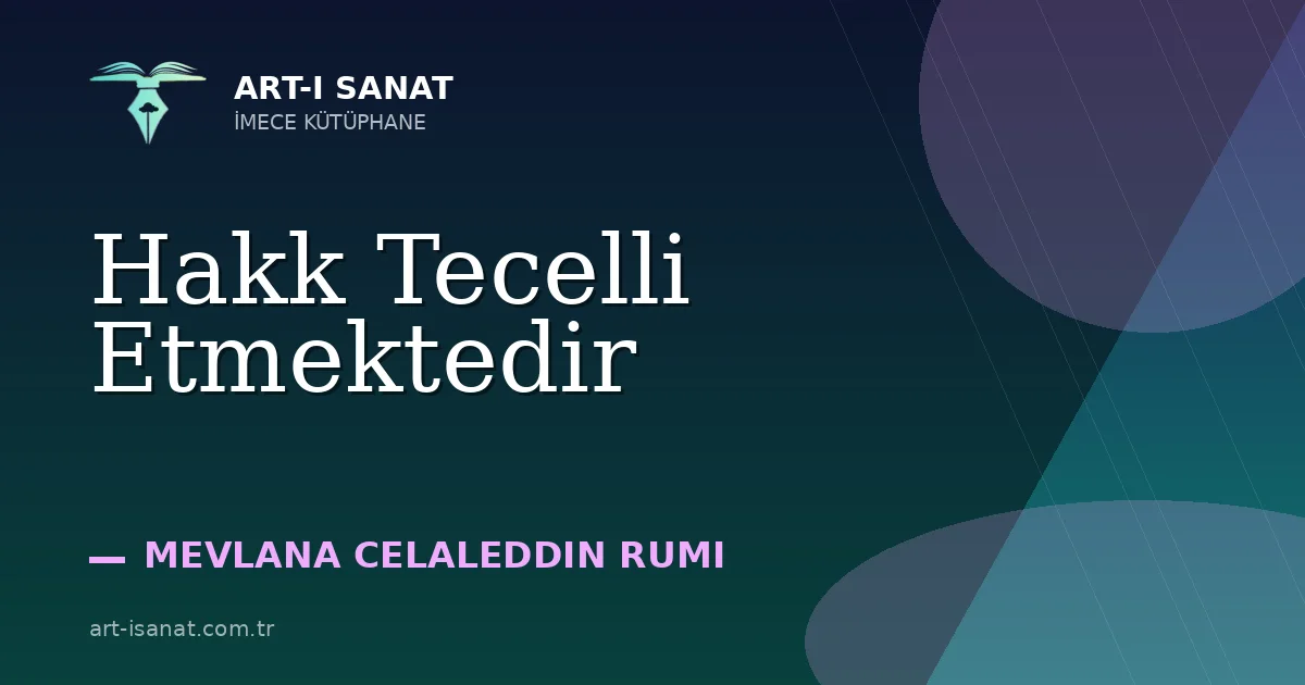 Hakk Tecelli Etmektedir