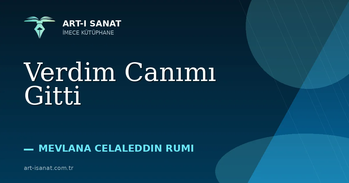 Verdim Canımı Gitti