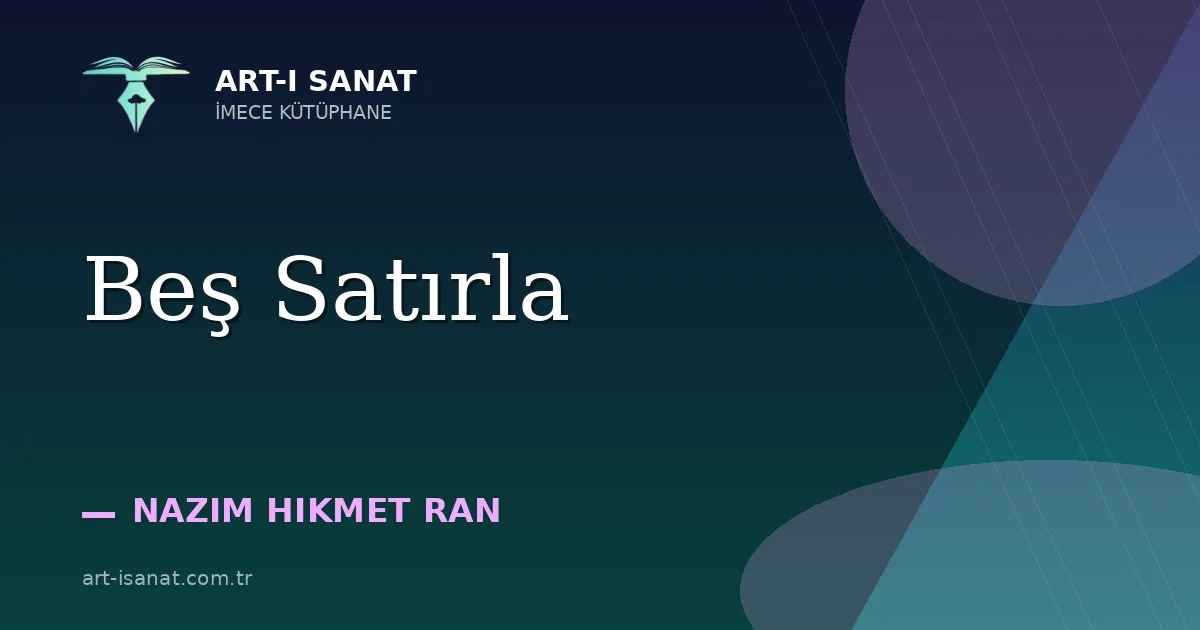 Beş Satırla