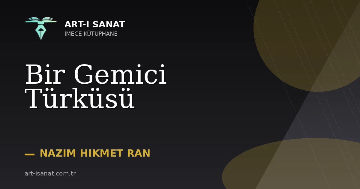 Bir Gemici Türküsü