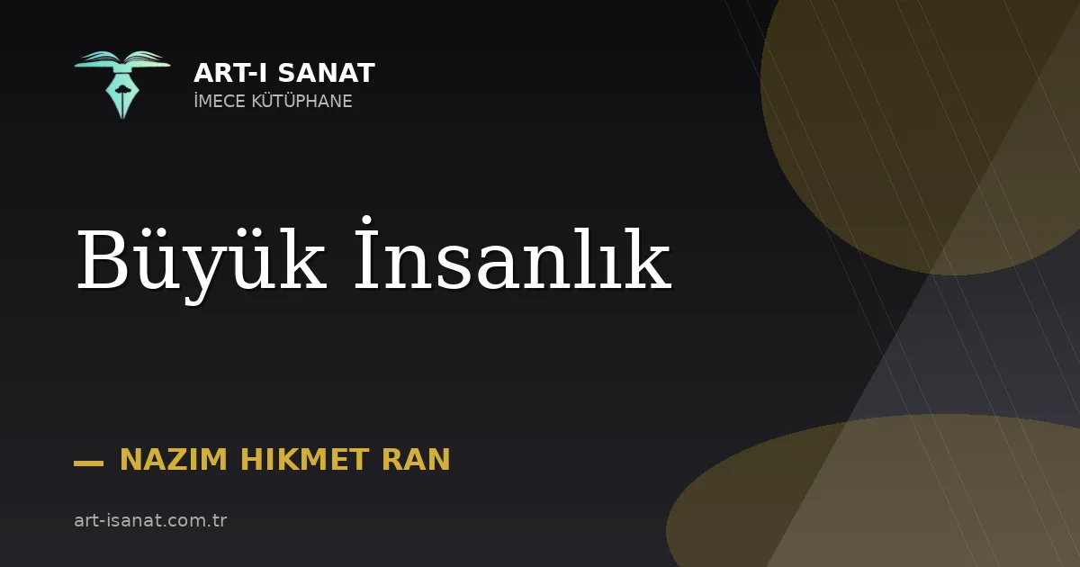 Büyük İnsanlık