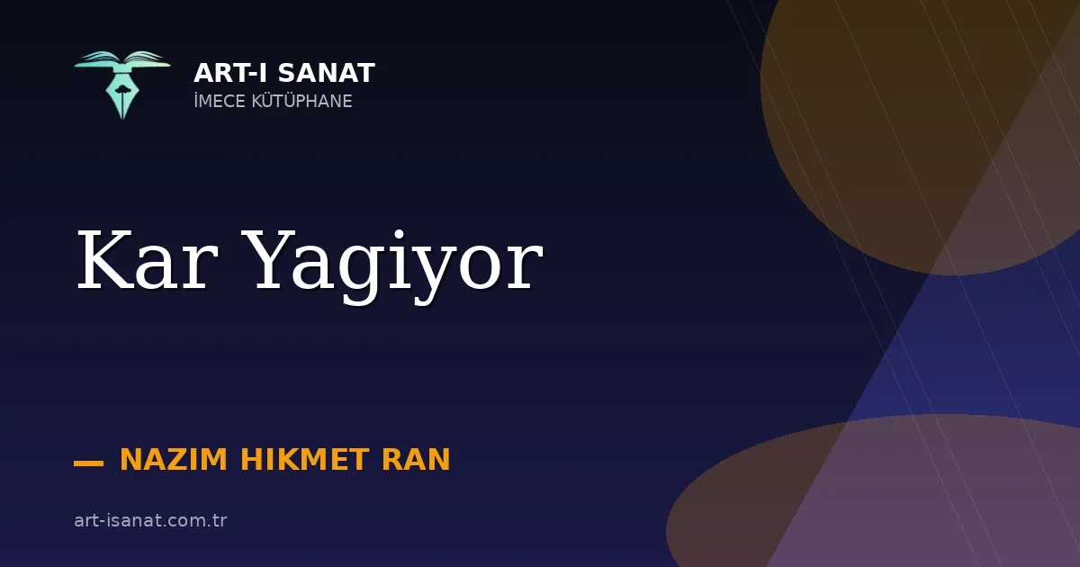 Kar Yagiyor