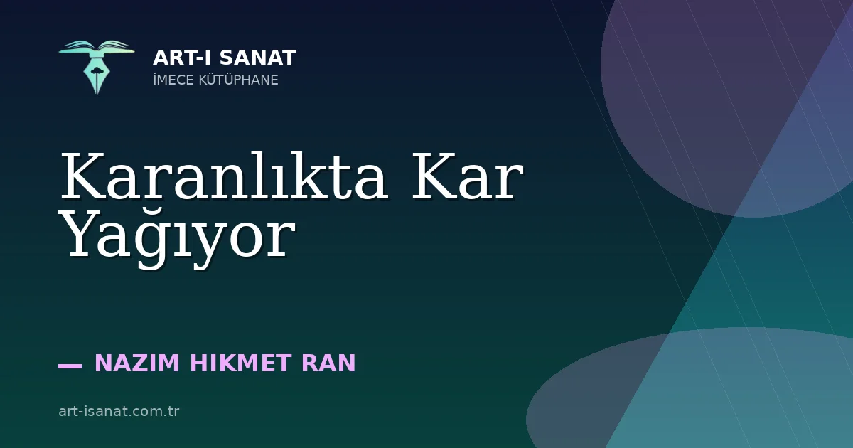 Karanlıkta Kar Yağıyor