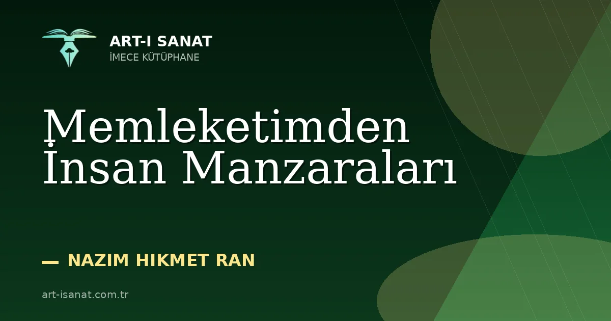 Memleketimden İnsan Manzaraları