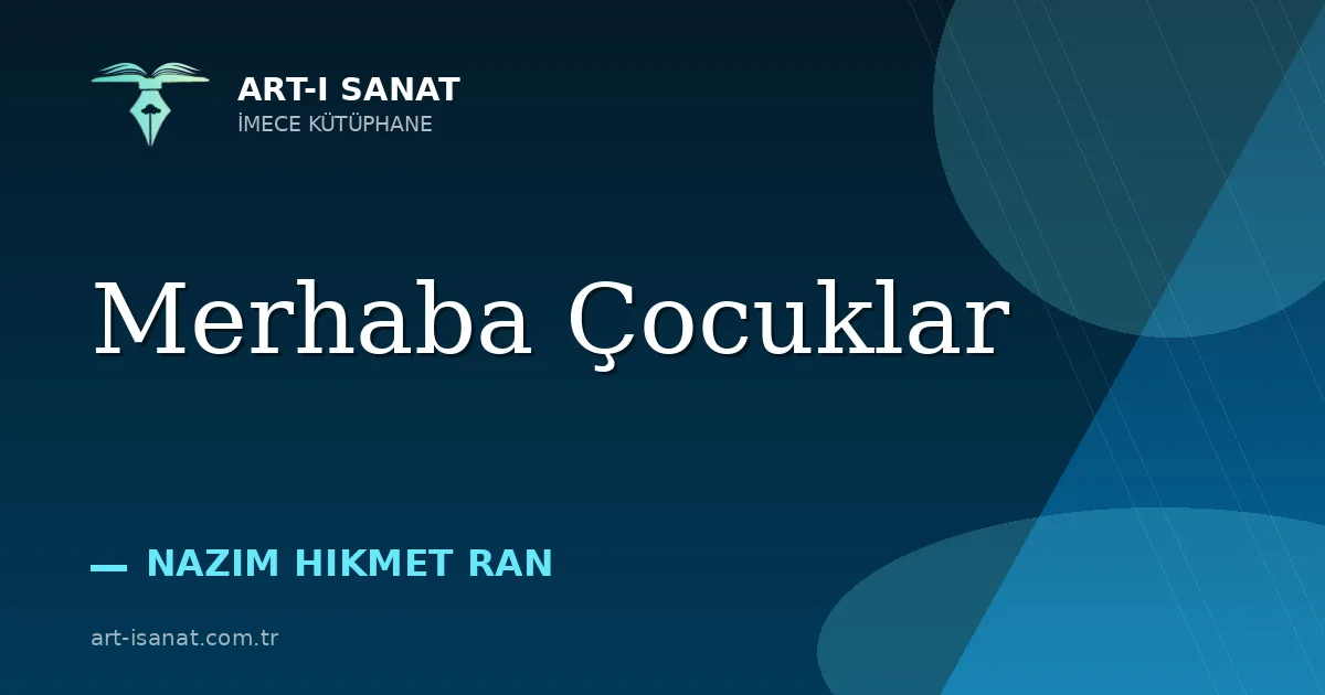 Merhaba Çocuklar