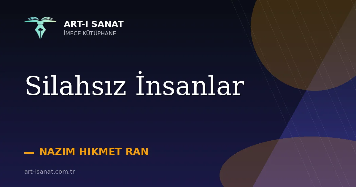 Silahsız İnsanlar