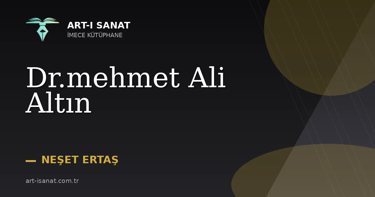 Dr.mehmet Ali Altın
