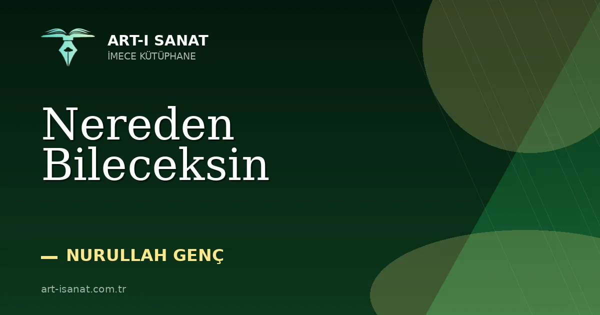 Nereden Bileceksin