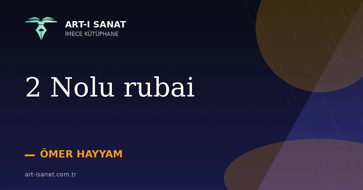 2 Nolu rubai