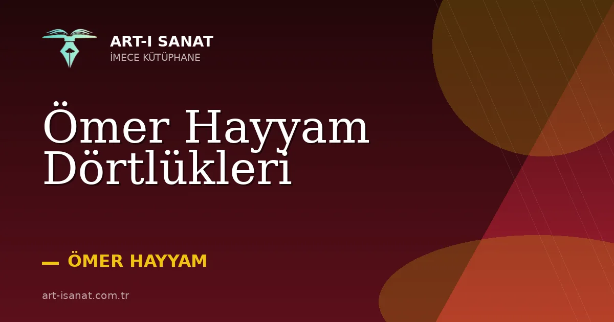 Ömer Hayyam Dörtlükleri