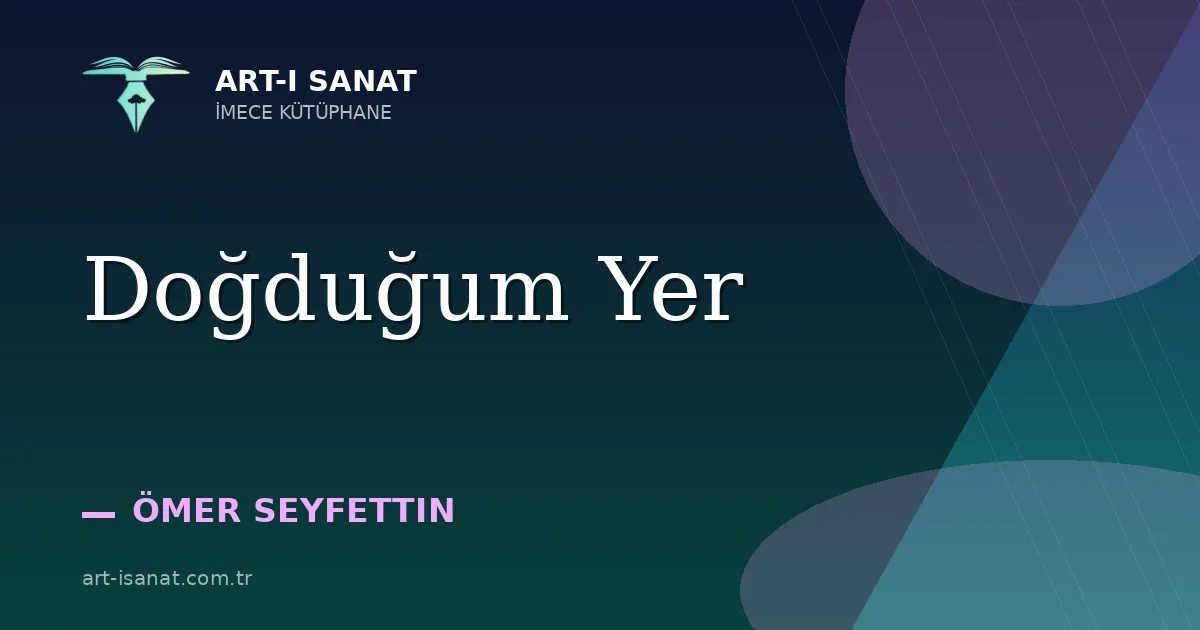 Doğduğum Yer