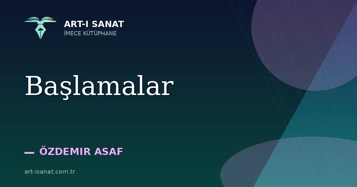 Başlamalar