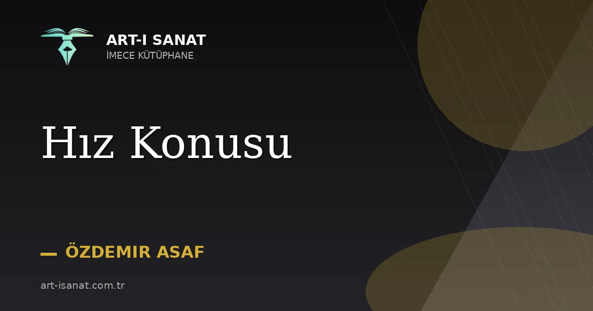 Hız Konusu