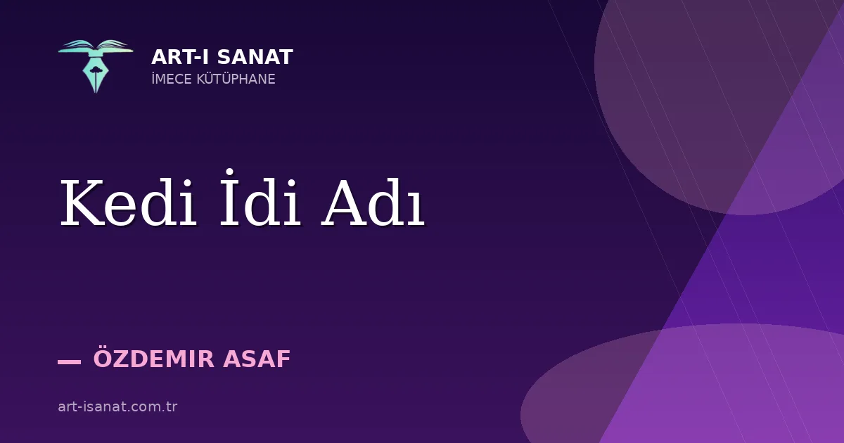 Kedi İdi Adı