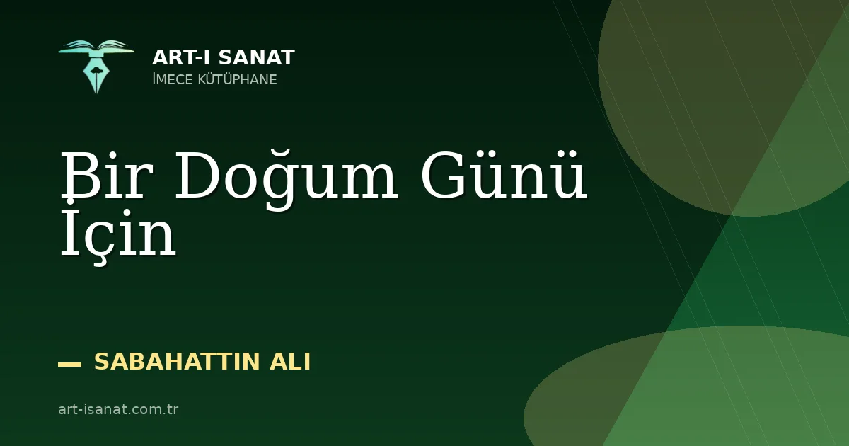Bir Doğum Günü İçin