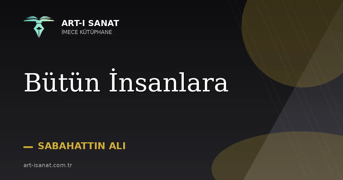 Bütün İnsanlara