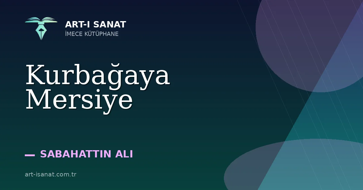 Kurbağaya Mersiye