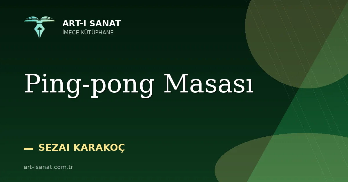 Ping-pong Masası