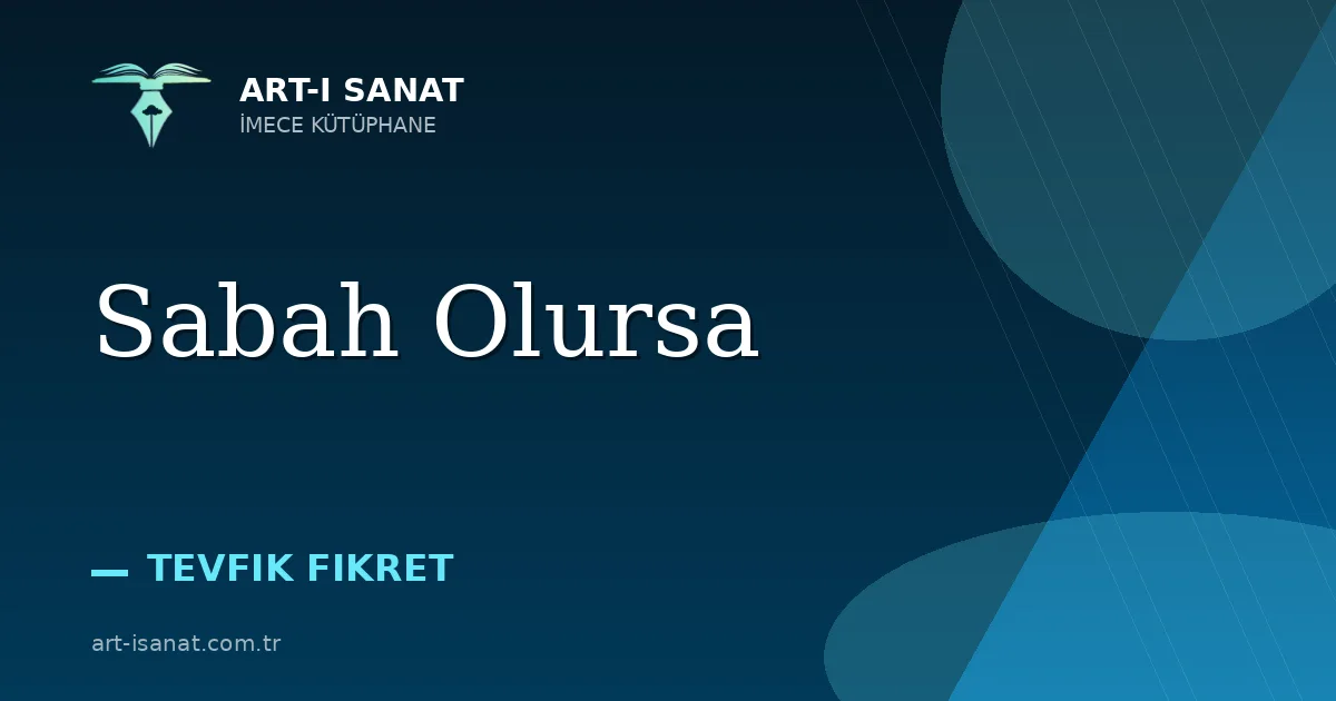 Sabah Olursa