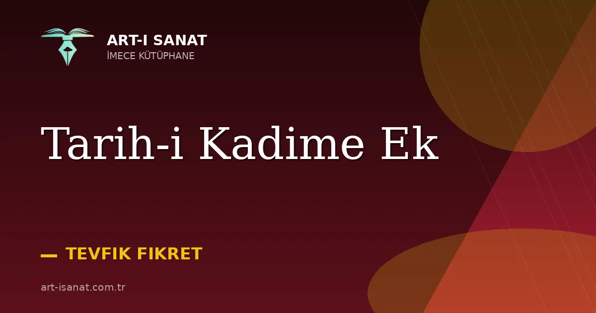 Tarih-i Kadime Ek