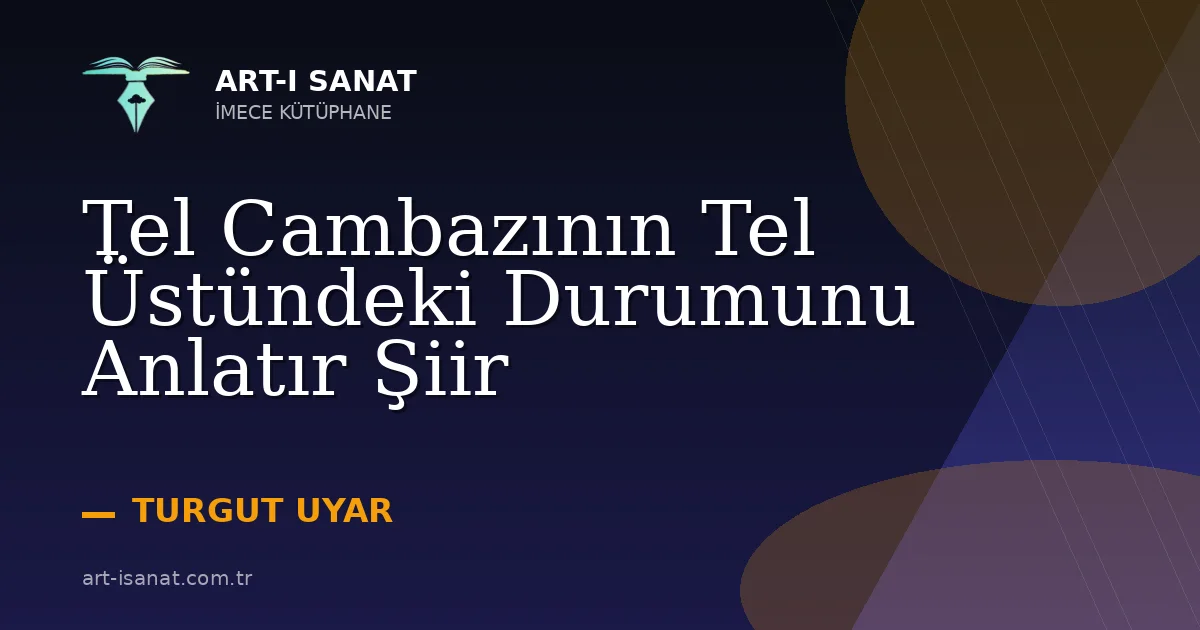 Tel Cambazının Tel Üstündeki Durumunu Anlatır Şiir