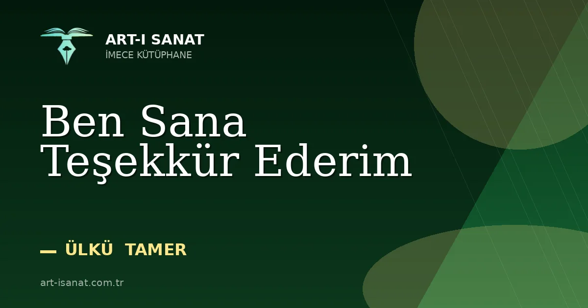 Ben Sana Teşekkür Ederim