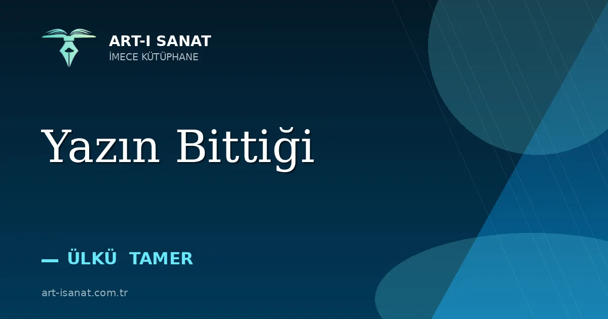 Yazın Bittiği