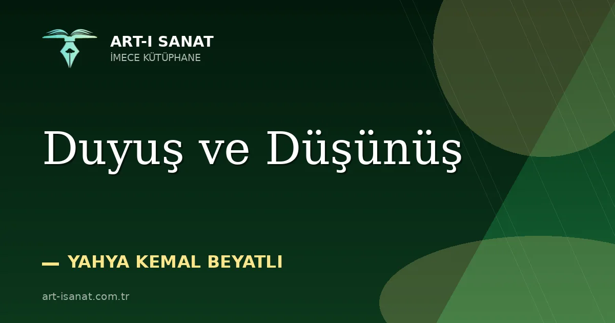Duyuş ve Düşünüş