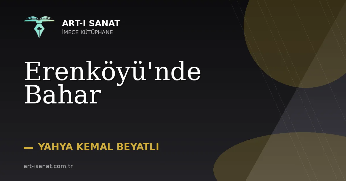 Erenköyü'nde Bahar